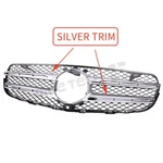 Front Bumper Cover Upper Grille Silver For 2016-2019 Mercedes-benz GLC300 Base. Fixed Price $75.99.