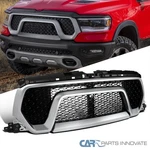 Fits 2019-2024 Dodge Ram 1500 Chrome Trim Glossy Black Mesh Bumper Hood Grille. Fixed Price $226.05.