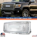 For 14-15 Gmc Sierra 1500 Denali Mesh Front Bumper Upper Grille All Chrome. Fixed Price $153.99.