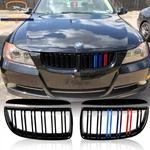 Gloss Black M-color Front Kidney Grill For Bmw E90 E91 335I 328XI 330I 4DR 05-08. Fixed Price $32.98.