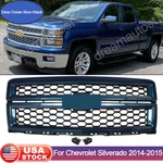 Deep Ocean Blue+black Front Bumper Grille For 2014-2015 Chevrolet Silverado 1500. Fixed Price $138.69.