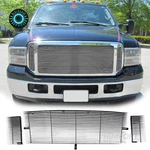 Chrome Main Upper Grille Ford F250/350/450/550/ Excursion Solid Aluminum. Fixed Price $226.12.