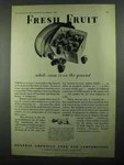 1931 General American Tank Car Ad - Fresh Fruit. Fixed Price $19.99.