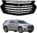 Front Bumper Upper Grille 84297944 For 2018-2021 Chevrolet Traverse Glossy Black. Fixed Price $93.19.