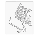 Genuine Lexus Grille Assembly 53101-76350. Fixed Price $472.01.