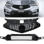 For Acura Integra 2023-2024 Front Bumper Upper+lower Grille Glossy Black 2PCS. Fixed Price $269.90.