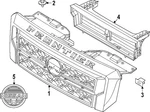 Genuine Nissan Grille Assembly 62310-9BY1C. Fixed Price $373.82.