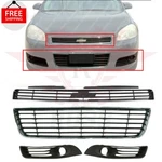 New Front Upper Lower Grille + Fog Light Bezel Fits 2006-2011 Chevrolet Impala. Fixed Price $160.57.