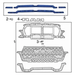 For Ram 1500 2025 68565863AC Front Upper Grille Molding. Fixed Price $156.77.