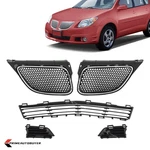For Pontiac Vibe 2005-2008 Front Bumper Upper+lower Grille W/fog Light Cover. Fixed Price $143.99.