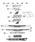 Genuine Mopar Chrysler Wing Emblem 5182602AD. Fixed Price $184.45.