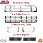 For 1991-1993 Dodge D150 Pickup Truck Front Grille Inserts Turn Signals Set Of. Fixed Price $465.45.