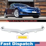 For 2016-2021 Tesla Model Front Bumper Upper Chrome Grille Trim Molding. Fixed Price $57.89.