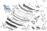 Genuine Mercedes-benz Trim Bumper 118-885-31-03. Fixed Price $126.00.