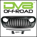 DV8 Offroad Replacement Angry Grille Fits 2018-2025 Jeep Wrangler Jl / Gladiator. Fixed Price $249.99.