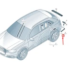 New Audi RSQ3 Rear Right Quarter Glass Molding 8U0853346BMI7. Fixed Price $232.71.