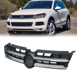For 2011-2014 Vw Touareg Black Front Bumper Upper Grill W/chrome Trim 7P6853651A. Fixed Price $94.79.