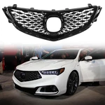 For 2015-2017 Acura Tlx 2018 Style Gloss Black Front Upper Bumper Grille. Fixed Price $185.00.