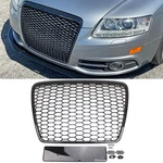 For 2005-2011 Audi A6 S6 C6 Front Bumper Mesh Grill Honeycomb Glossy Black. Fixed Price $100.99.
