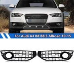 Bumper For Audi A4 B8.5 Allroad 2010-2015 Gloss Black Fog Light Grille. Fixed Price $48.99.