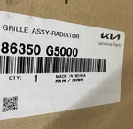 Kia Genuine Parts 86350-G5000 Upper Grille -rad Ator 2017-2019 Niro. Fixed Price $159.92.