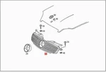 Genuine Mercedes R170 Slk Protective Grille 1708800485. Fixed Price $763.98.