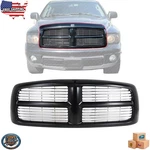 For 2002-2005 Dodge Ram 1500 2500 3500 Front Black Grille Assembly CH1200259. Fixed Price $160.99.