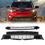 For 2016-2018 Toyota RAV4 Upper And Lower Bumper Grille Set TO1036169 TO1036166. Fixed Price $80.99.