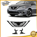 Front Chrome & Black Bumper Grille For 2016-2018 Nissan Sentra 62310-3YU0A. Fixed Price $44.68.