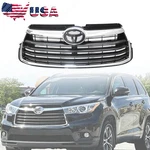For 2014 -2016 Toyota Highlander Front Bumper Upper Grille + Chrome. Fixed Price $86.44.