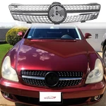 Front Bumper Diamond Silver Grill For Mercedes 05-08 Cls-class C219 Pre-facelift. Fixed Price $132.99.