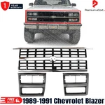 New Fits 89-91 Chevy Blazer R1500 Suburban Grille And Headlight Door Kit Chrome. Fixed Price $255.89.