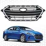 Front Bumper Grille W/ Chrome Trim For 2017-2018 Hyundai Elantra Black. Fixed Price $60.30.