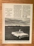 CHEV66 Vintage Original 1960 Chevrolet Bel Air Convertible Advertisement. Fixed Price $14.99.
