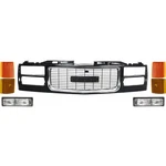 Grille Assembly For 1994-1999 Gmc C2500 C1500 K2500 K1500 Suburban Black Plastic. Fixed Price $163.31.