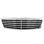 For 2001-2005 C240 Front Center Grills Chrome Shell, Black Insert Plastic Q. Fixed Price $97.95.