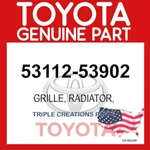 Genuine Toyota 53112-53902 Grille Radiator Lexus F Sport IS250 IS350C Oem. Fixed Price $227.15.
