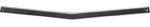 Oer Painted Black Trim Standard Upper Grille Molding For 1968 Camaro. Fixed Price $74.98.