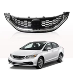 For 2013-2015 Honda Civic Sedan Front Bumper Upper Grille W/ Chrome Trim. Fixed Price $52.86.