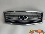 2011-2014 Infiniti M37 M56 Q70 Front Bumper Upper Grille Chrome Oem. Fixed Price $200.00.