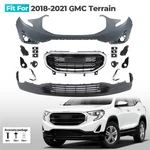 Front Bumper Cover Grille Assembly Kit For 2018-2021 Gmc Terrain With Fog Light. Fixed Price $367.00.