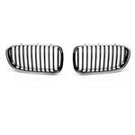 Fit Bmw F10 F11 F18 Chrome + Rear Black P-style Front Grille 1SET 10-16. Fixed Price $179.00.