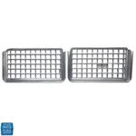 1972 Oldsmobile Cutlass Supreme Grille Silver Plastic 410796 231377 Pair - New. Fixed Price $369.99.