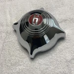 1949,50 Ford Coup V6 Bullet Nose Cone Grill Center Emblem Chrome. Fixed Price $150.00.