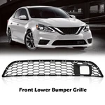 For Nissan Sentra 2016-2018 19 Front Bumper Lower Grille Black Plastic With Hole. Fixed Price $23.00.