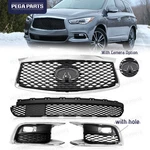 4PCS For 2016-2020 Infiniti QX60 Front Bumper Cover Grille Fog Light Bezel. Fixed Price $209.99.