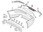 Mercedes-benz Rear Bumper Grille 230-885-04-53 For SL500, SL55 Amg & More. Fixed Price $299.16.