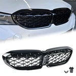Glossy Black Front Kidney Diamond Grille For 2019-2022 Bmw G20 330I M340I. Fixed Price $45.00.