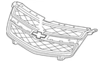 Gm Oem 11-15 Volt Front Bumper Grille Components-upper 22865818. Fixed Price $394.99.