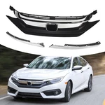 Front Bumper Grille W/chrome Eyelid Molding For 2016-18 Honda Civic Sedan. Fixed Price $65.00.